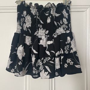 Aqua Mini Tiered Skirt